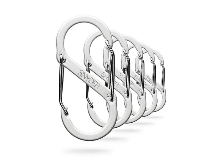 SNY Carabiner all white from SNYDER Golf USA
