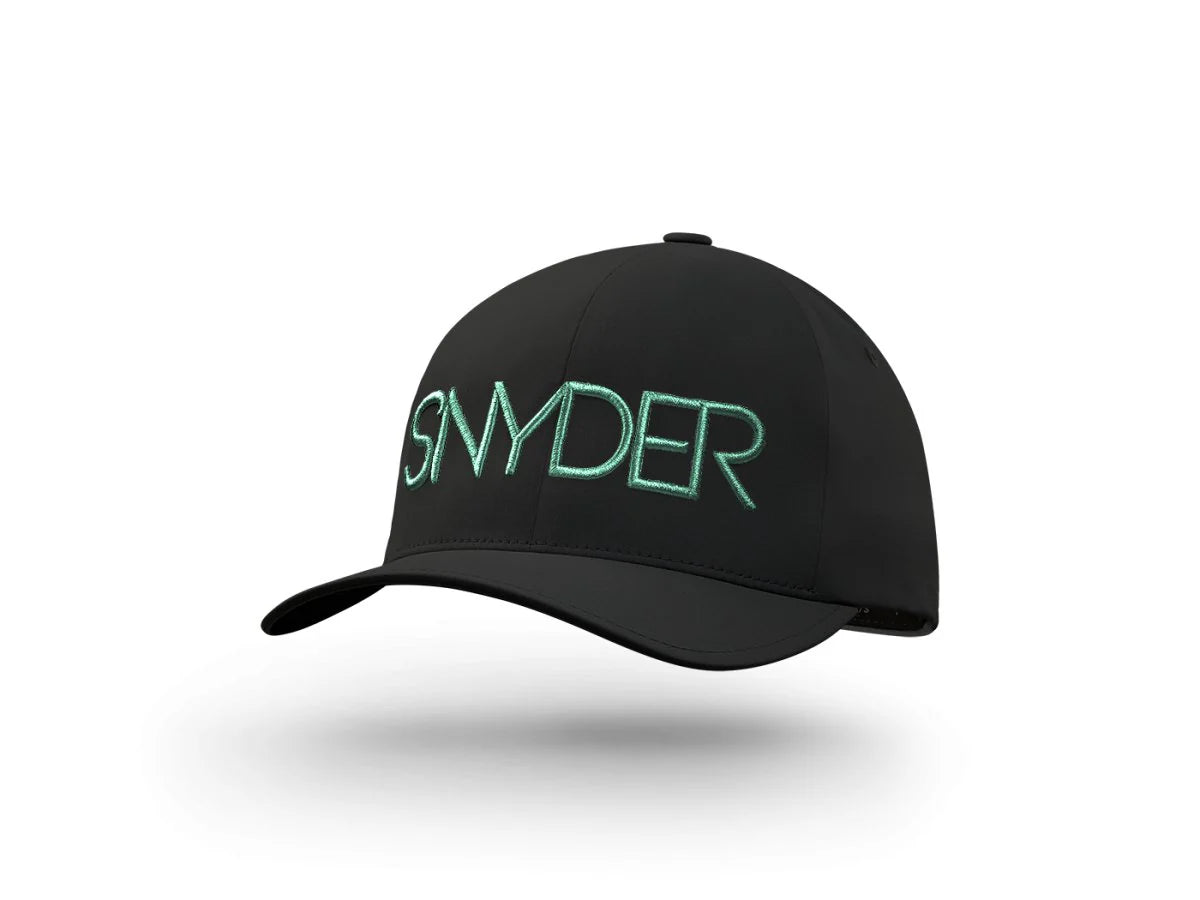 SNY Delta golf cap black aqua from SNYDER Golf USA
