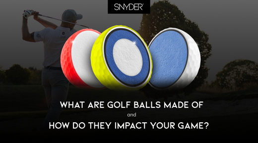 what are golf balls made of