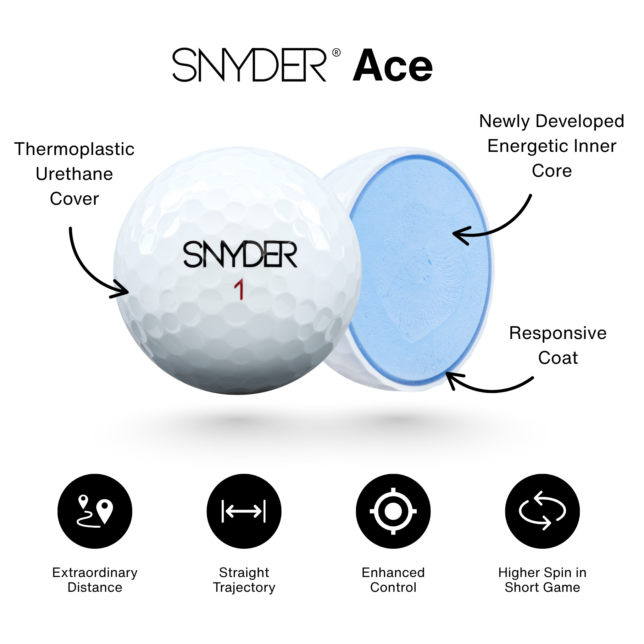 SNYDER Ace Golf Balls