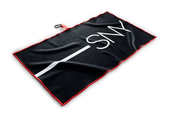 SNY Waffle Stripe towel black white red collection